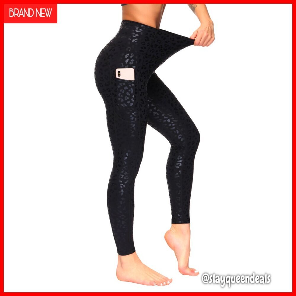 High Waist Yoga Pants with Tummy Control and Deep Pockets for Workouts